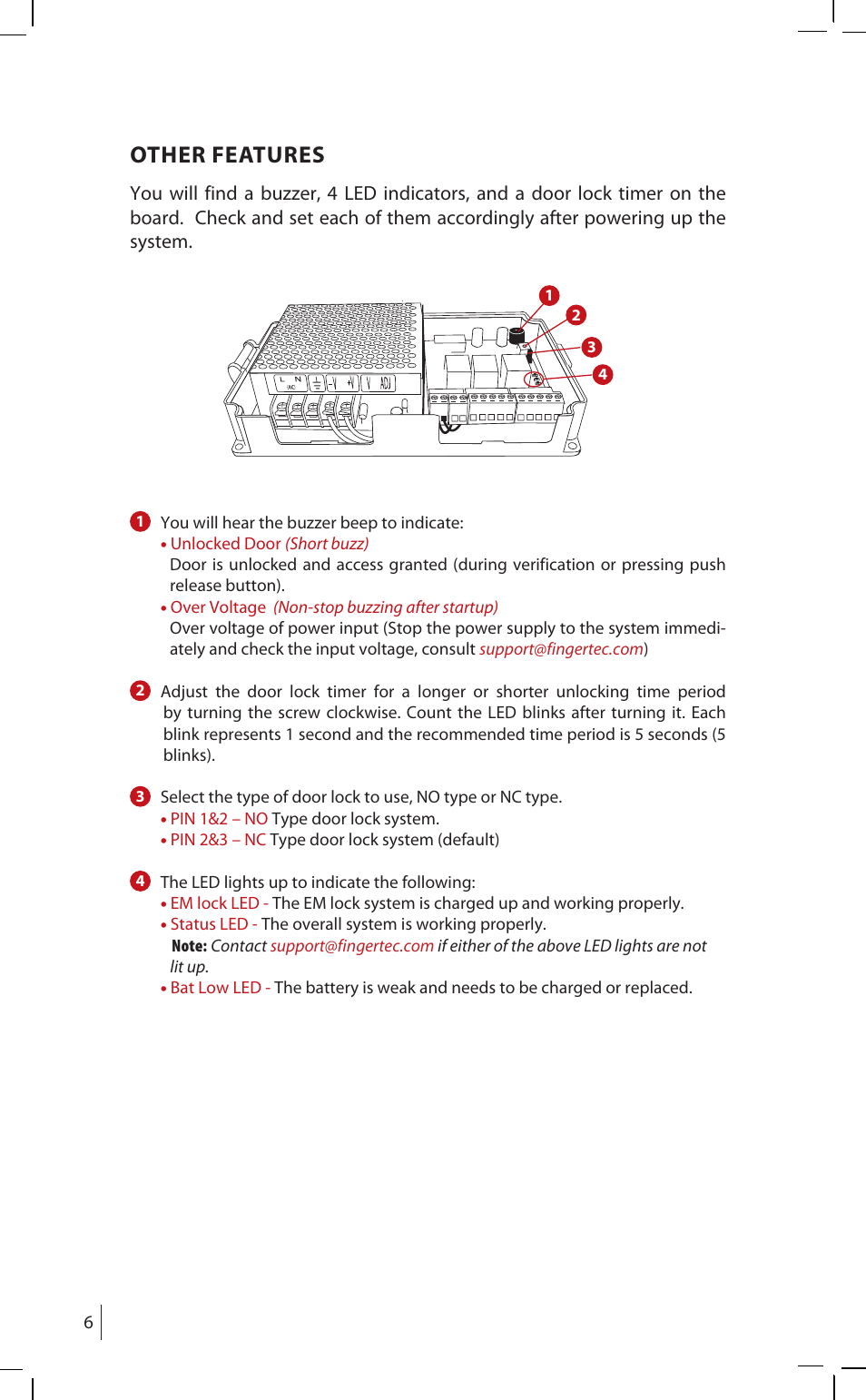 Other features | FingerTec AdapTec Plus (New Model) User Manual | Page 5 / 14