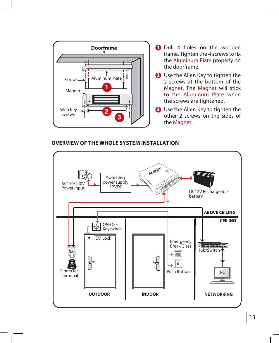 FingerTec AdapTec-X User Manual | Page 13 / 15