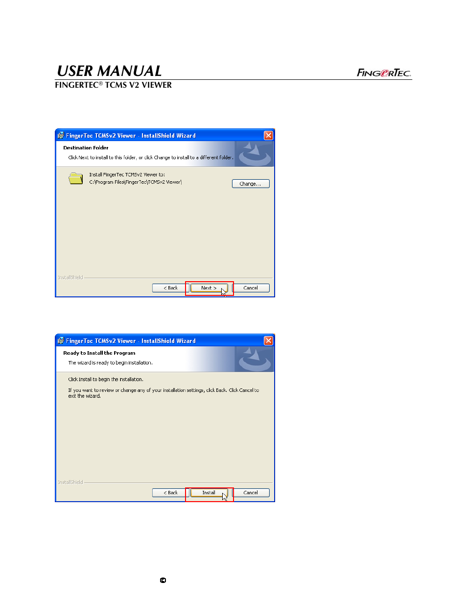 User manual | FingerTec TCMS V2 User Manual | Page 10 / 28