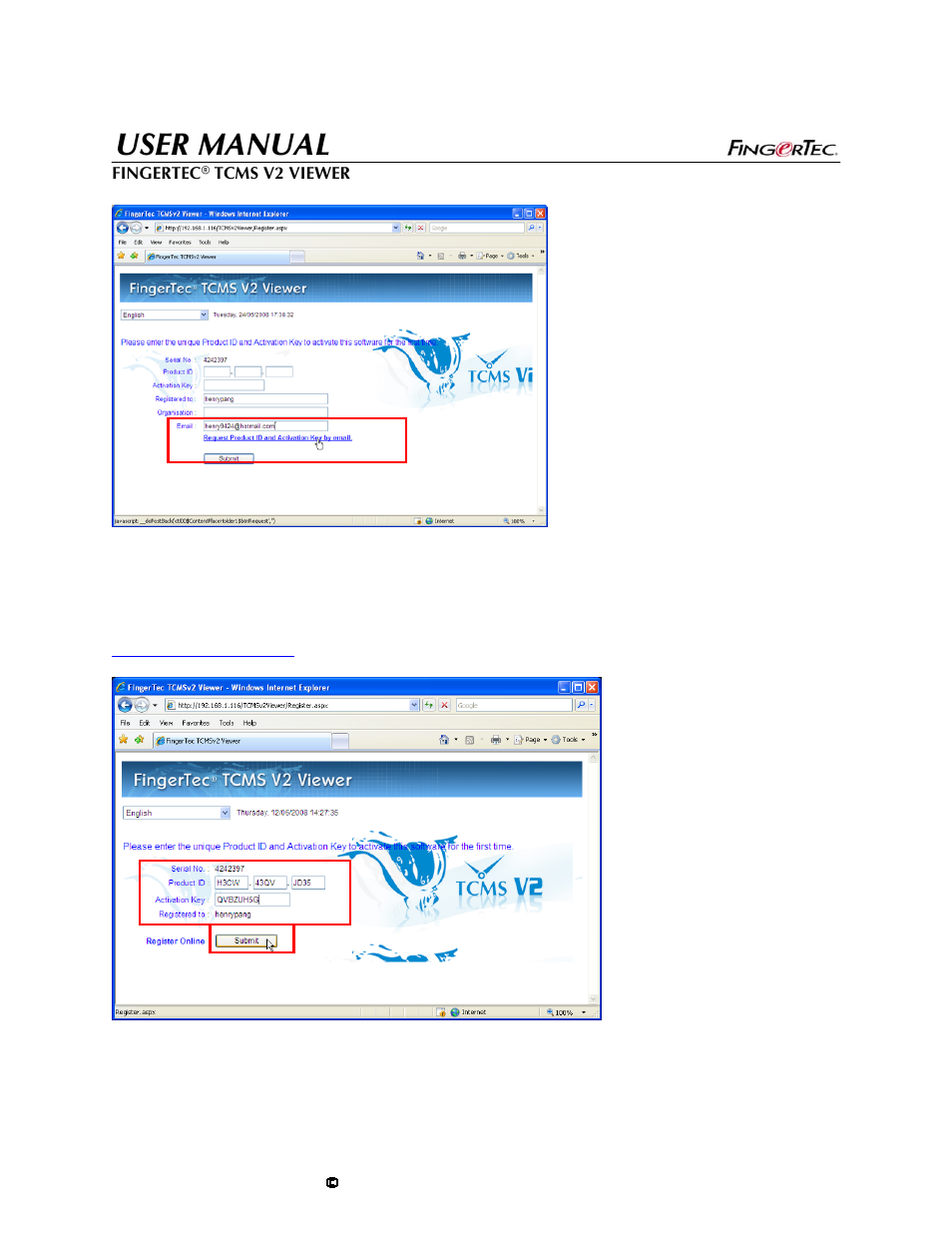 User manual | FingerTec TCMS V2 User Manual | Page 16 / 28