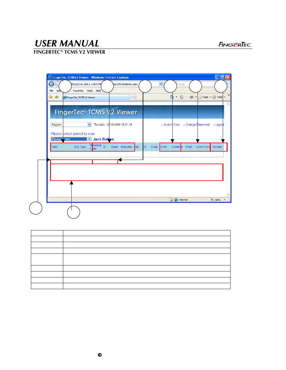 User manual | FingerTec TCMS V2 User Manual | Page 20 / 28