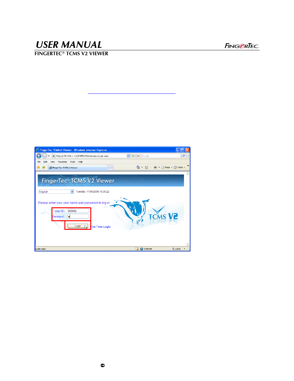 User manual | FingerTec TCMS V2 User Manual | Page 24 / 28