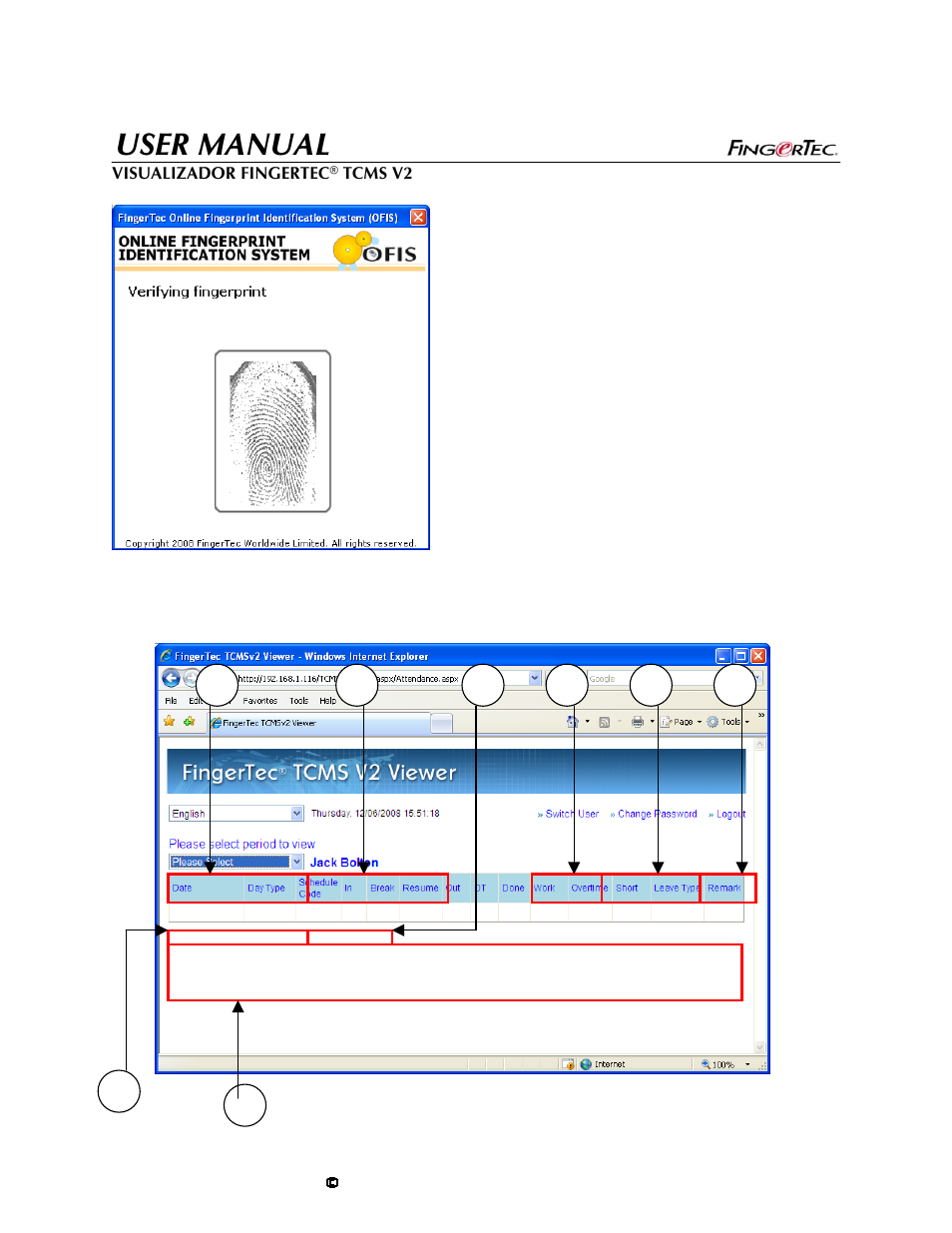 User manual | FingerTec TCMS V2 User Manual | Page 20 / 29