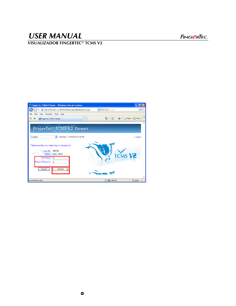 User manual | FingerTec TCMS V2 User Manual | Page 28 / 29