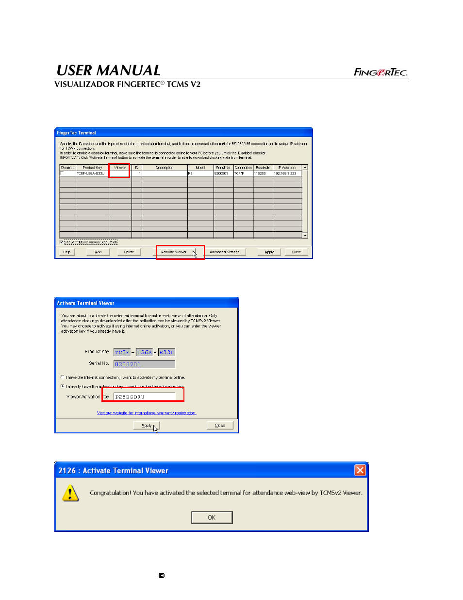 User manual | FingerTec TCMS V2 User Manual | Page 7 / 29