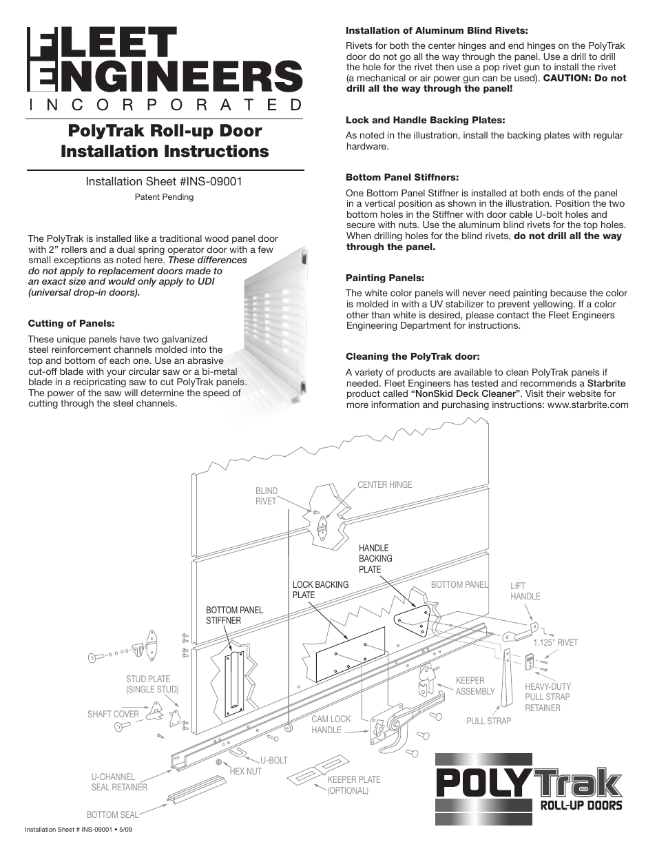 Fleet Engineers INS-09001 User Manual | 1 page