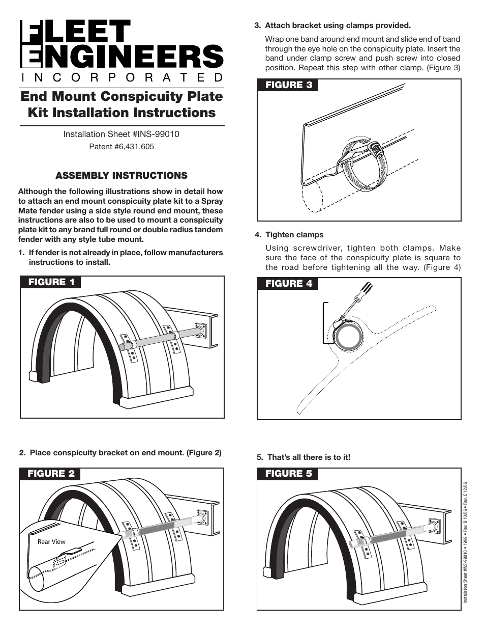 Fleet Engineers INS-99010 User Manual | 1 page