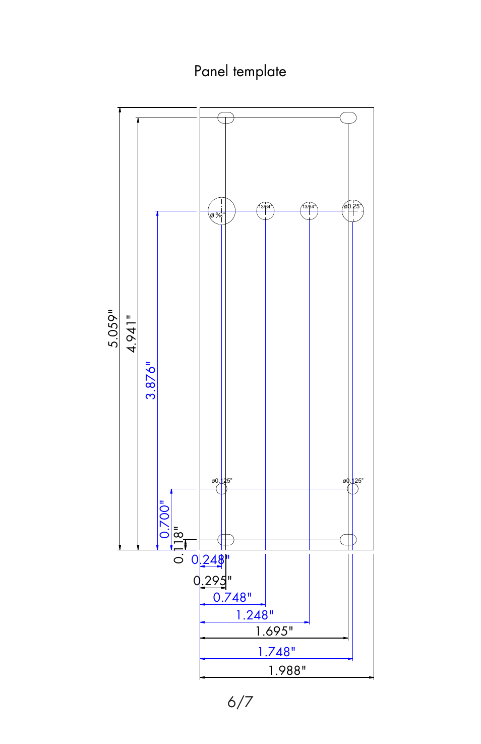 Panel template | Flight of Harmony Power v1 Bare-Bones User Manual | Page 6 / 8