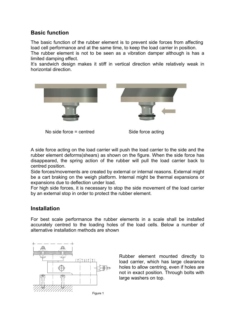 Basic function, Installation | Flintec 52-05 User Manual | Page 2 / 4