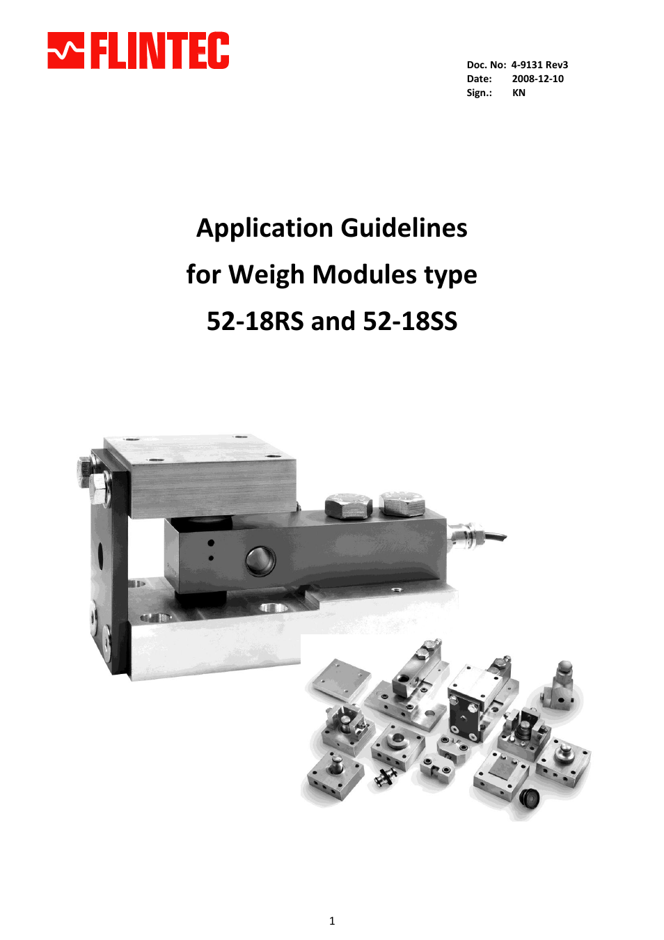 Flintec 52-18SS User Manual | 14 pages