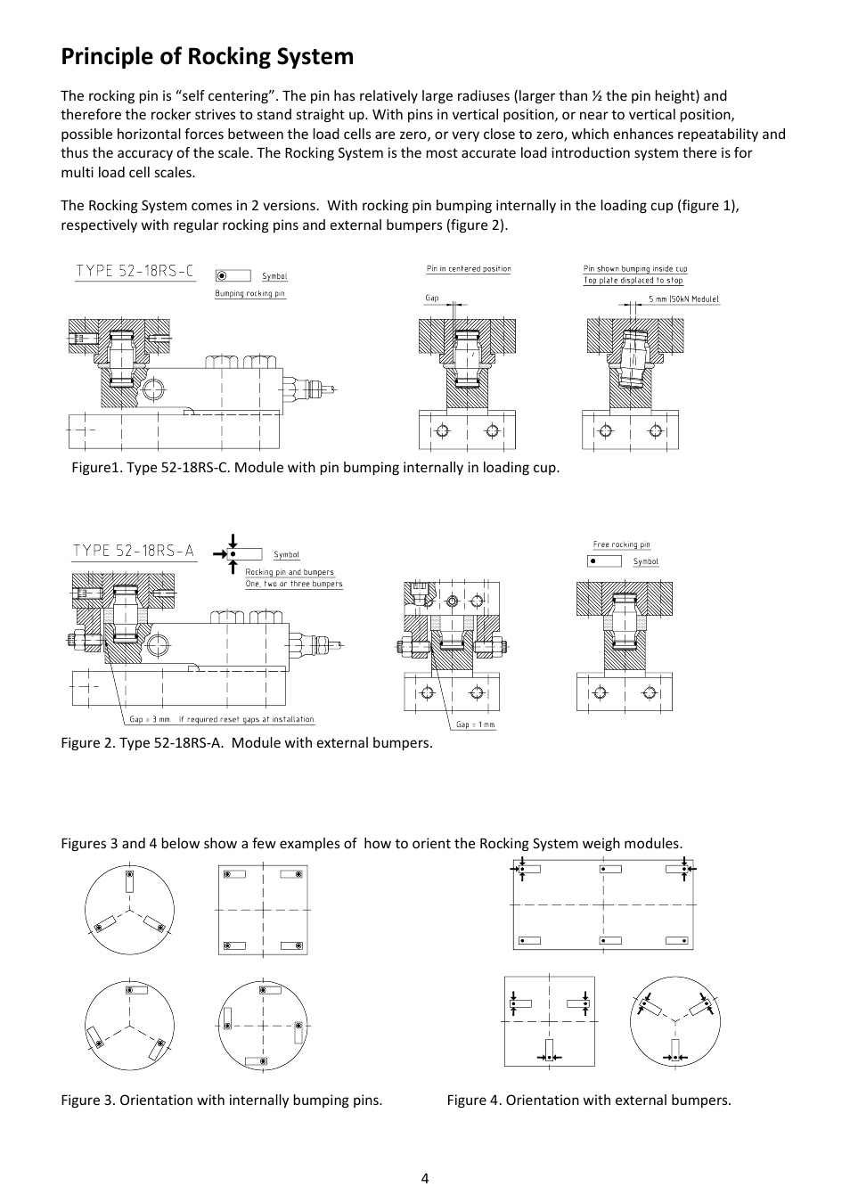 Principle of rocking system | Flintec 52-18SS User Manual | Page 4 / 14