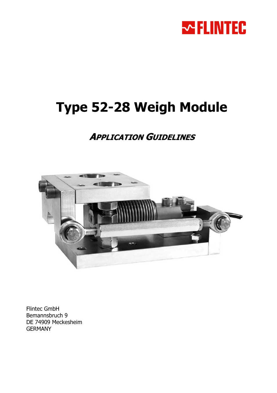 Flintec 52-28 User Manual | 8 pages