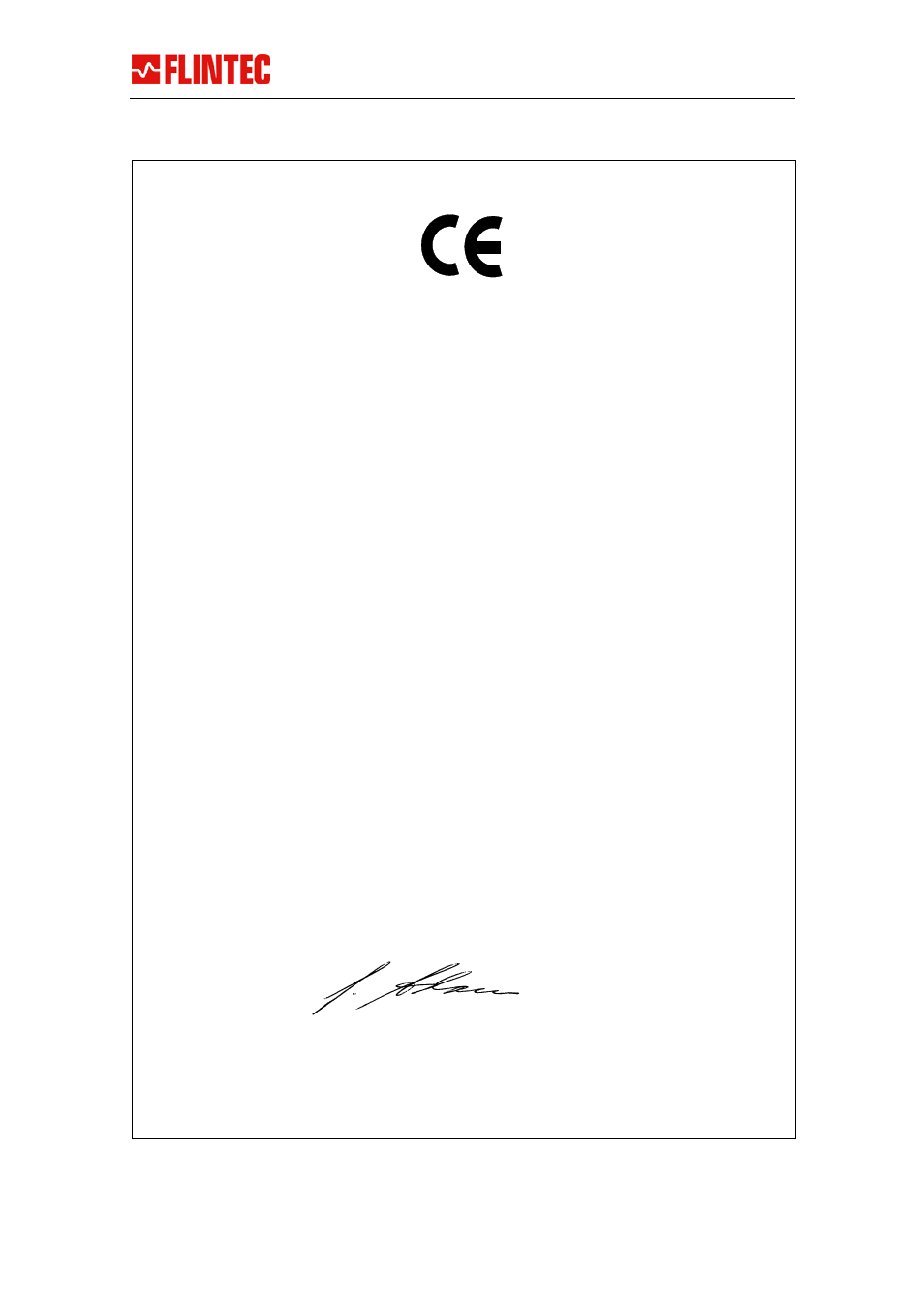 Ec – declaration of conformity | Flintec FRD-45 LCD User Manual | Page 7 / 8