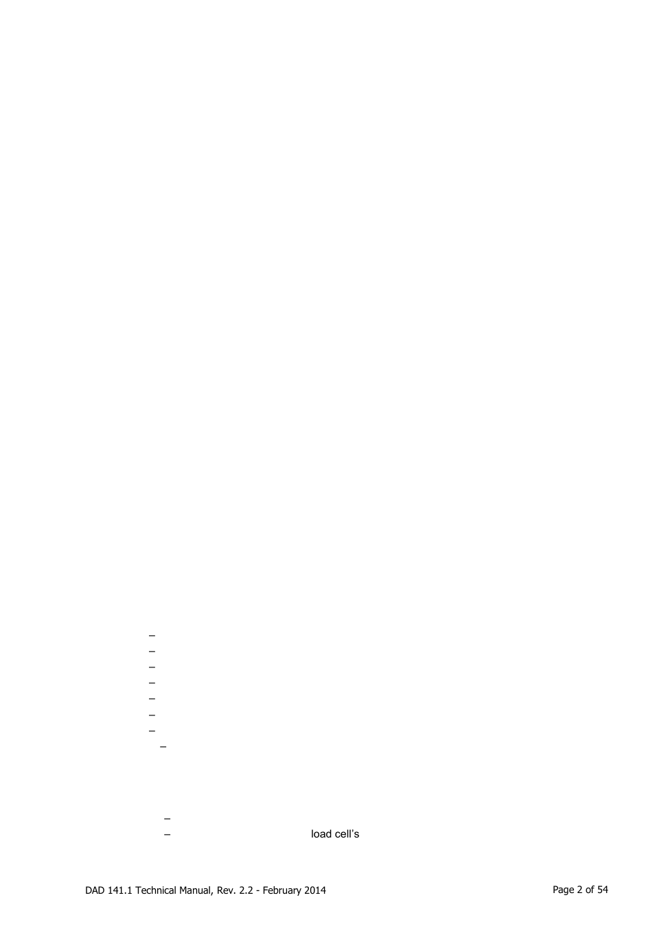 Flintec DAD 141.1 User Manual | Page 2 / 54