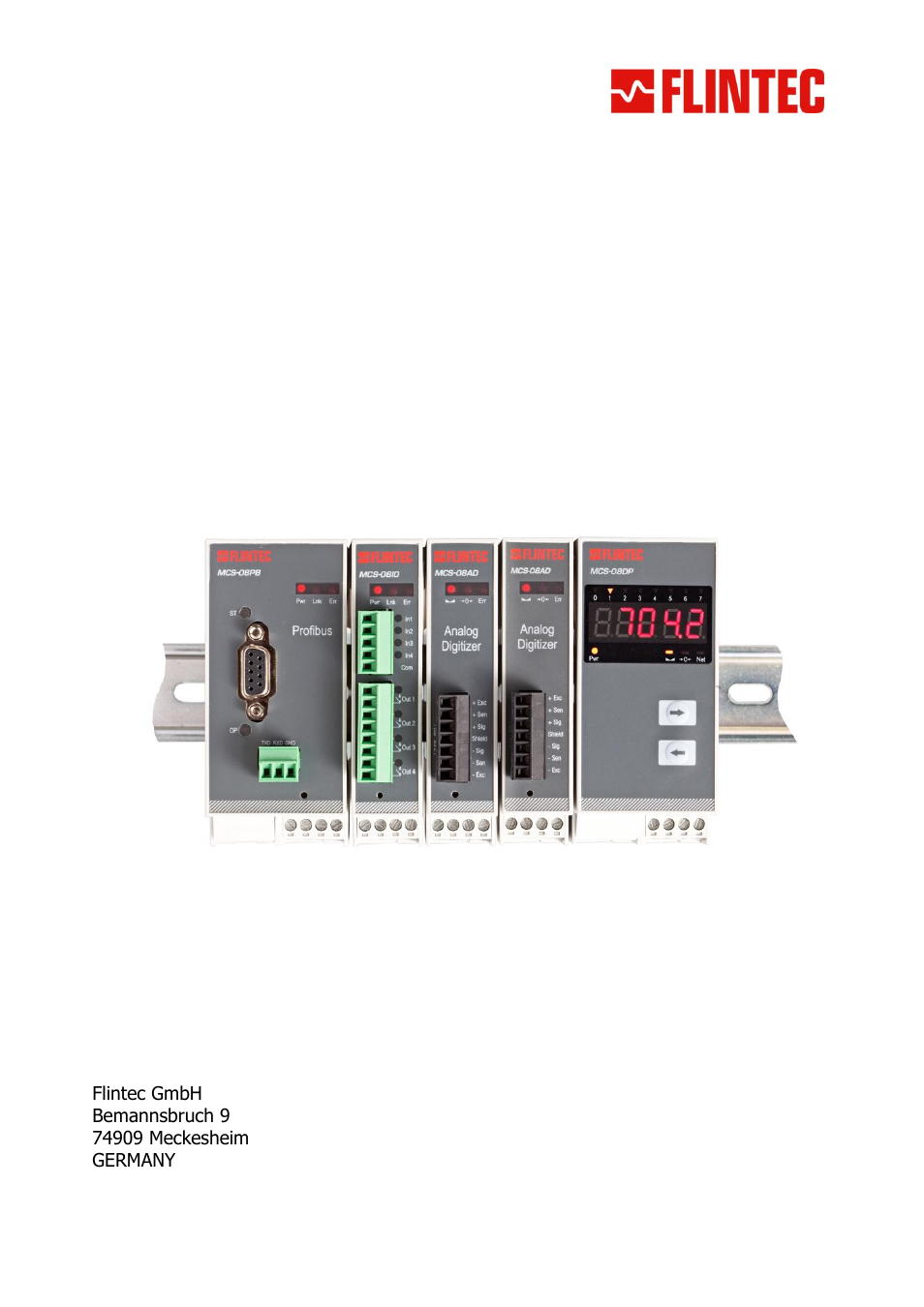 Flintec MCS-08 User Manual | 52 pages