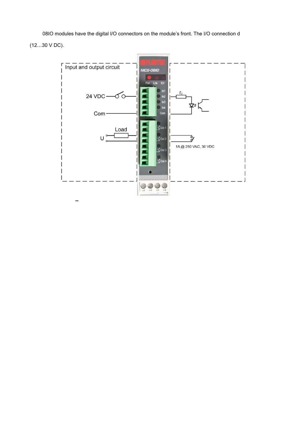 Digital i/o connection, Communication interfaces, Commissioning | Flintec MCS-08 User Manual | Page 13 / 52