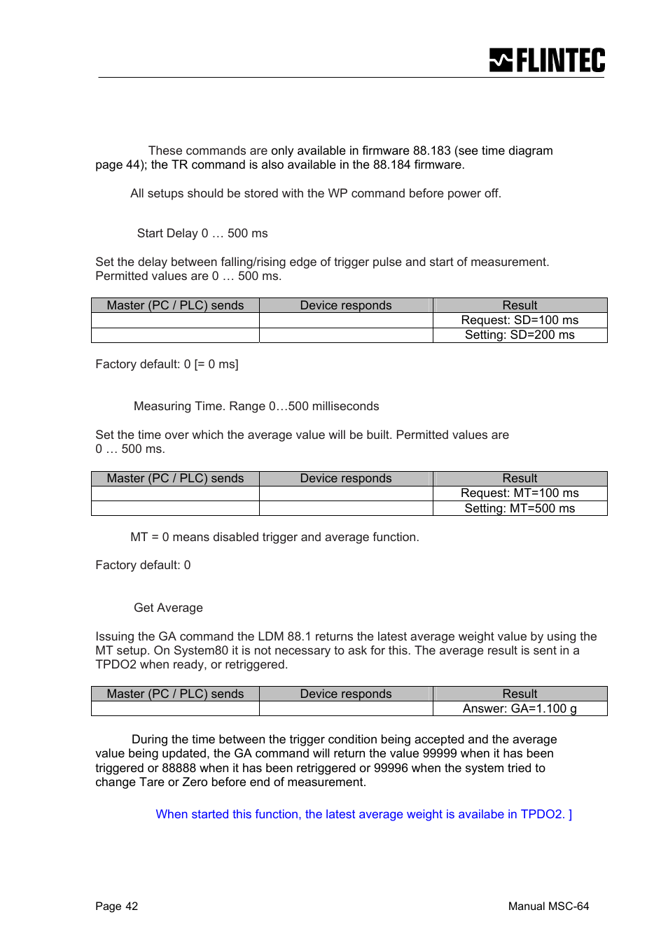 Flintec MCS-64 CANbus User Manual | Page 42 / 62