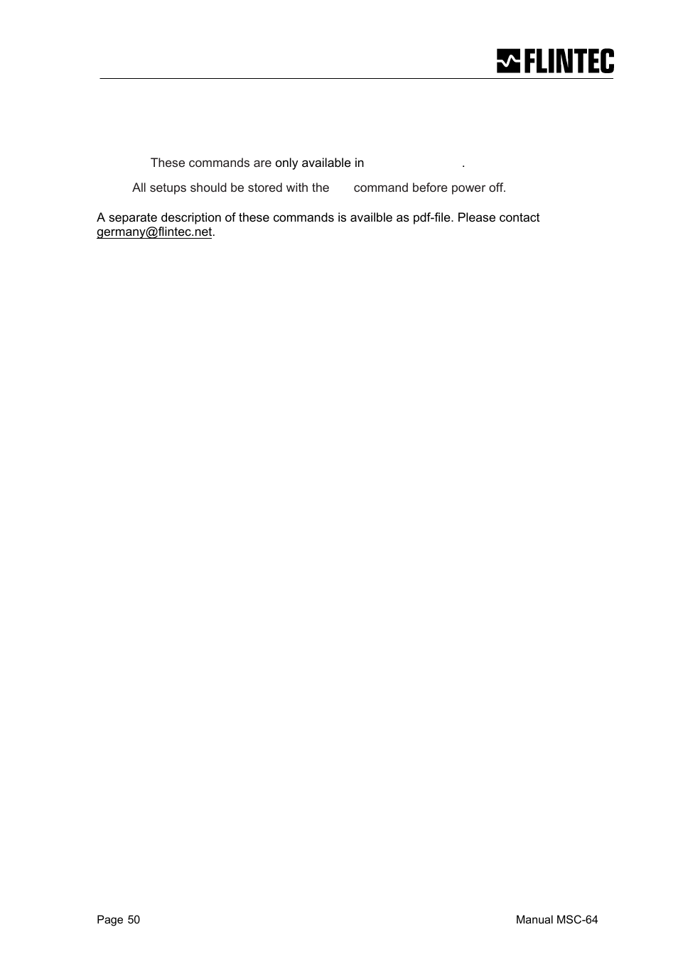 Flintec MCS-64 CANbus User Manual | Page 49 / 62