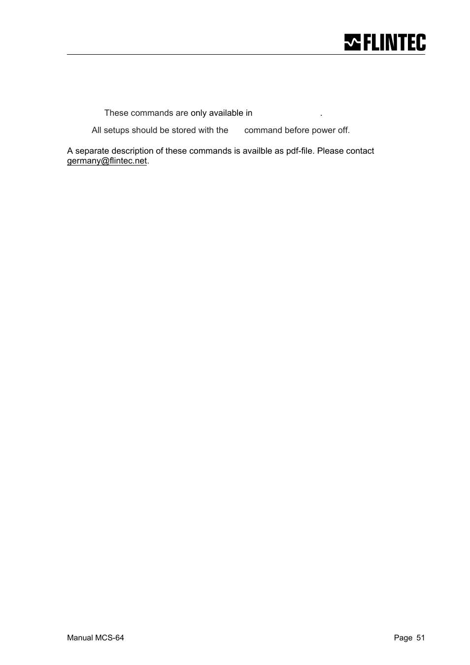 Flintec MCS-64 CANbus User Manual | Page 50 / 62