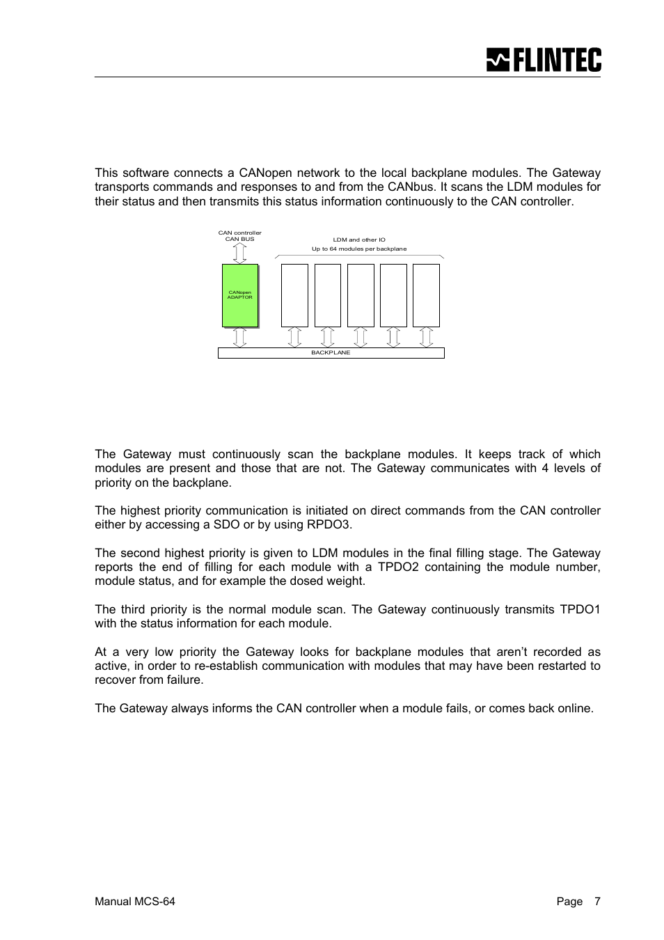 2 system detailed design, 1 general, 2 backplane handling | Flintec MCS-64 CANbus User Manual | Page 7 / 62