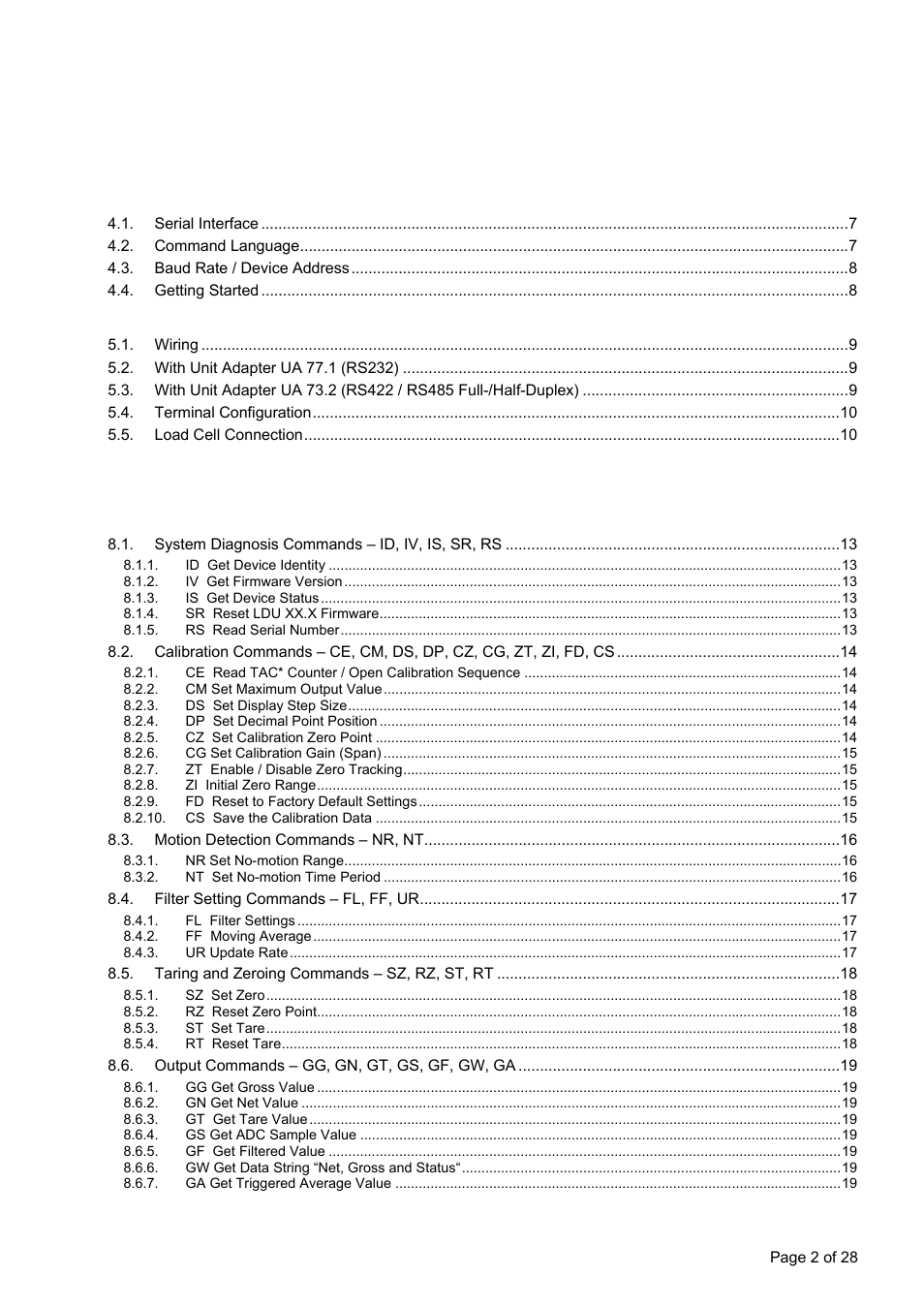 Flintec LDU 68.2 User Manual | Page 2 / 28