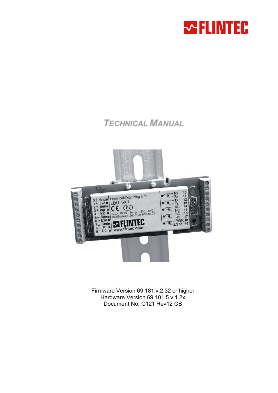 Flintec LDU 69.1 User Manual | 28 pages