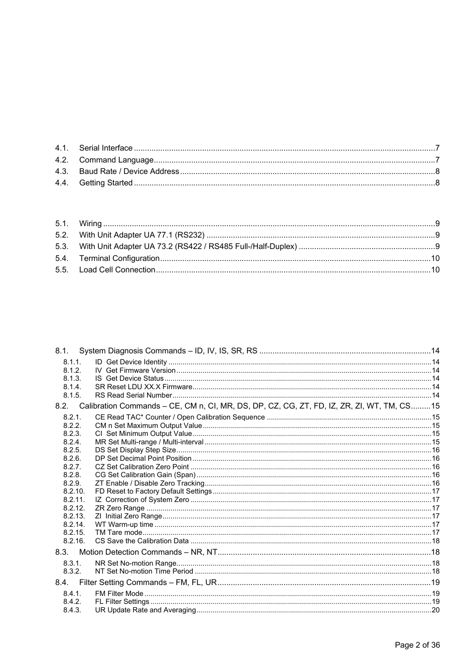 Flintec LDU 78.1 User Manual | Page 2 / 36