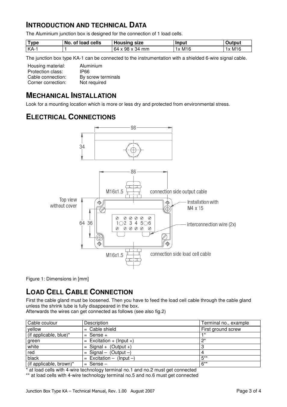 Flintec KA-1 User Manual | Page 3 / 4