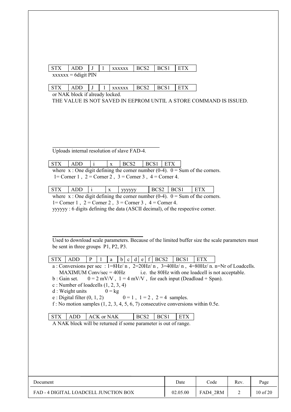Flintec | Flintec FAD-4 User Manual | Page 10 / 26