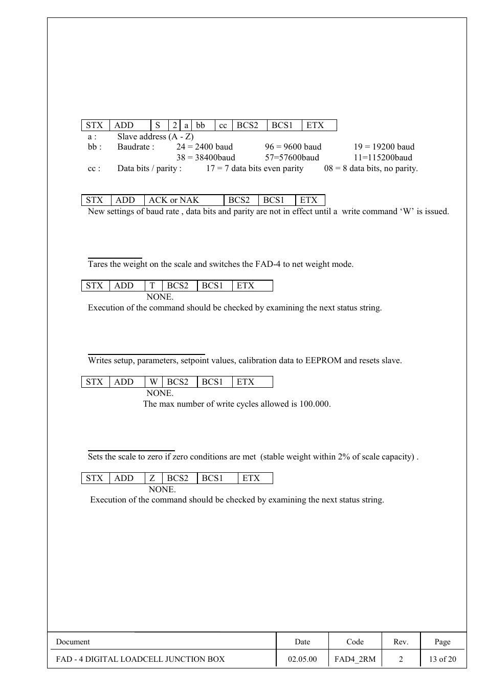 Flintec | Flintec FAD-4 User Manual | Page 13 / 26