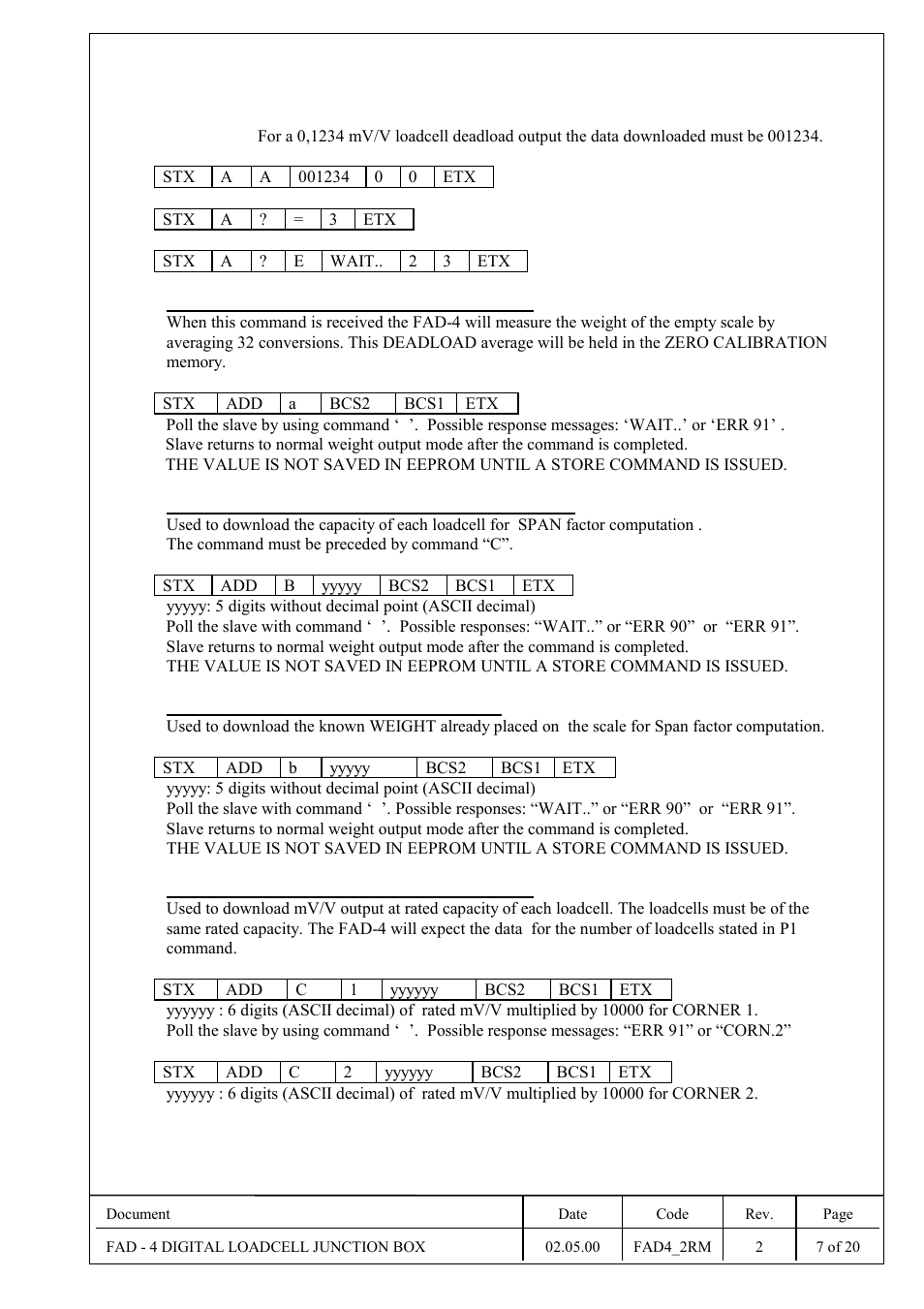 Flintec | Flintec FAD-4 User Manual | Page 7 / 26