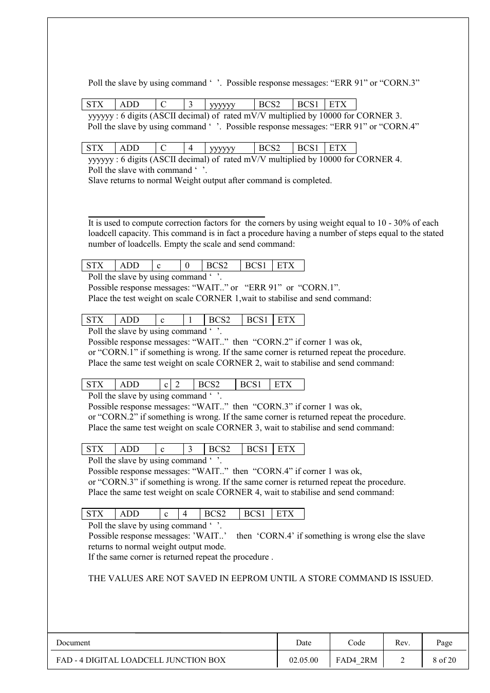 Flintec | Flintec FAD-4 User Manual | Page 8 / 26