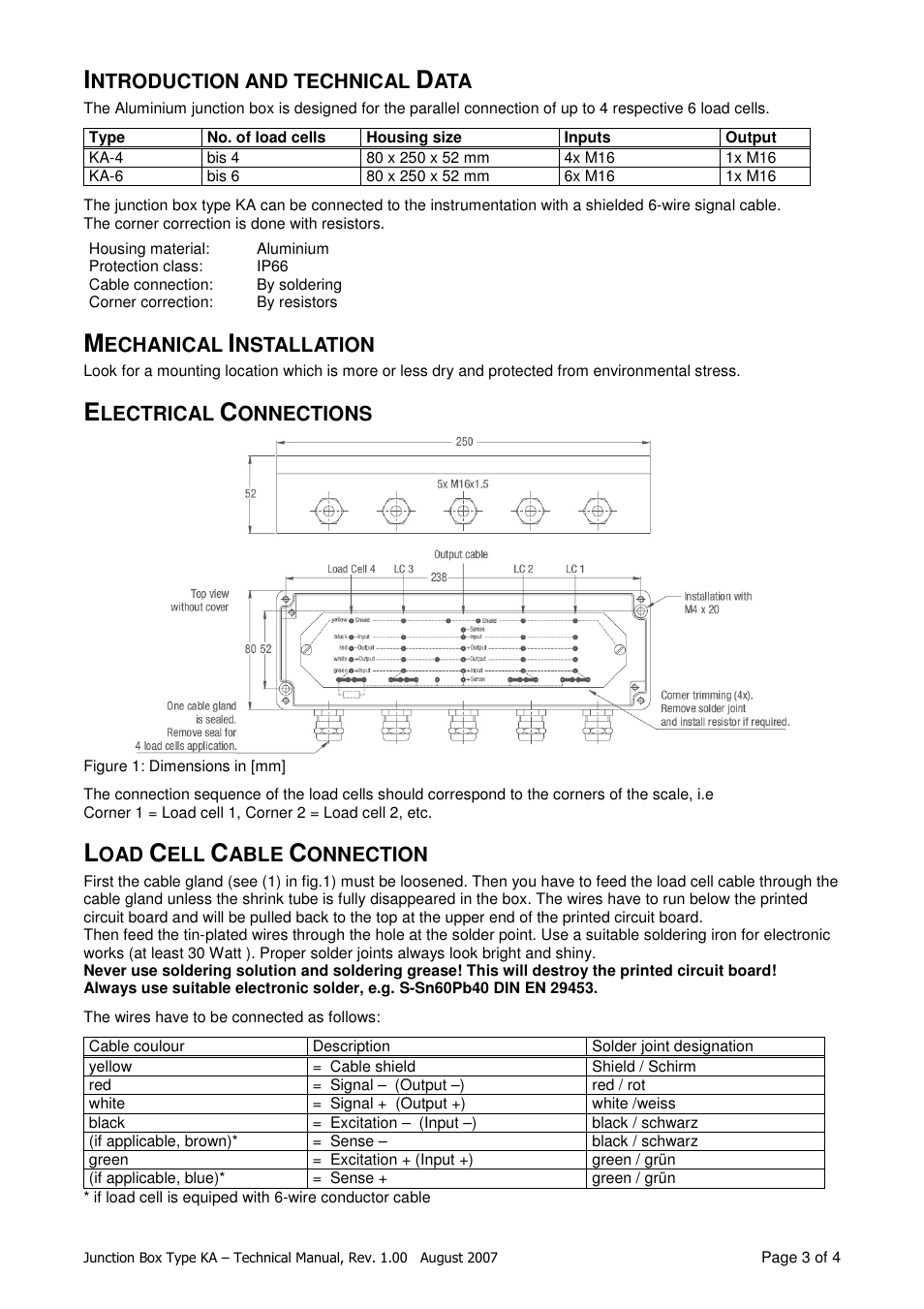 Flintec KA-6 User Manual | Page 3 / 4
