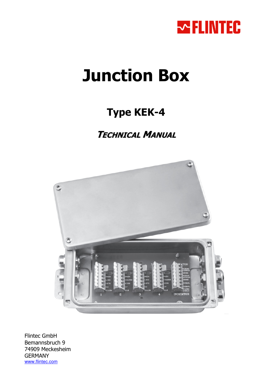Flintec KEK-4 User Manual | 4 pages