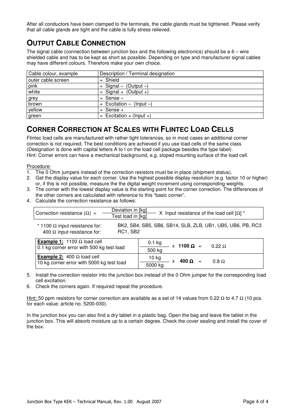 Flintec KEK-4 User Manual | Page 4 / 4