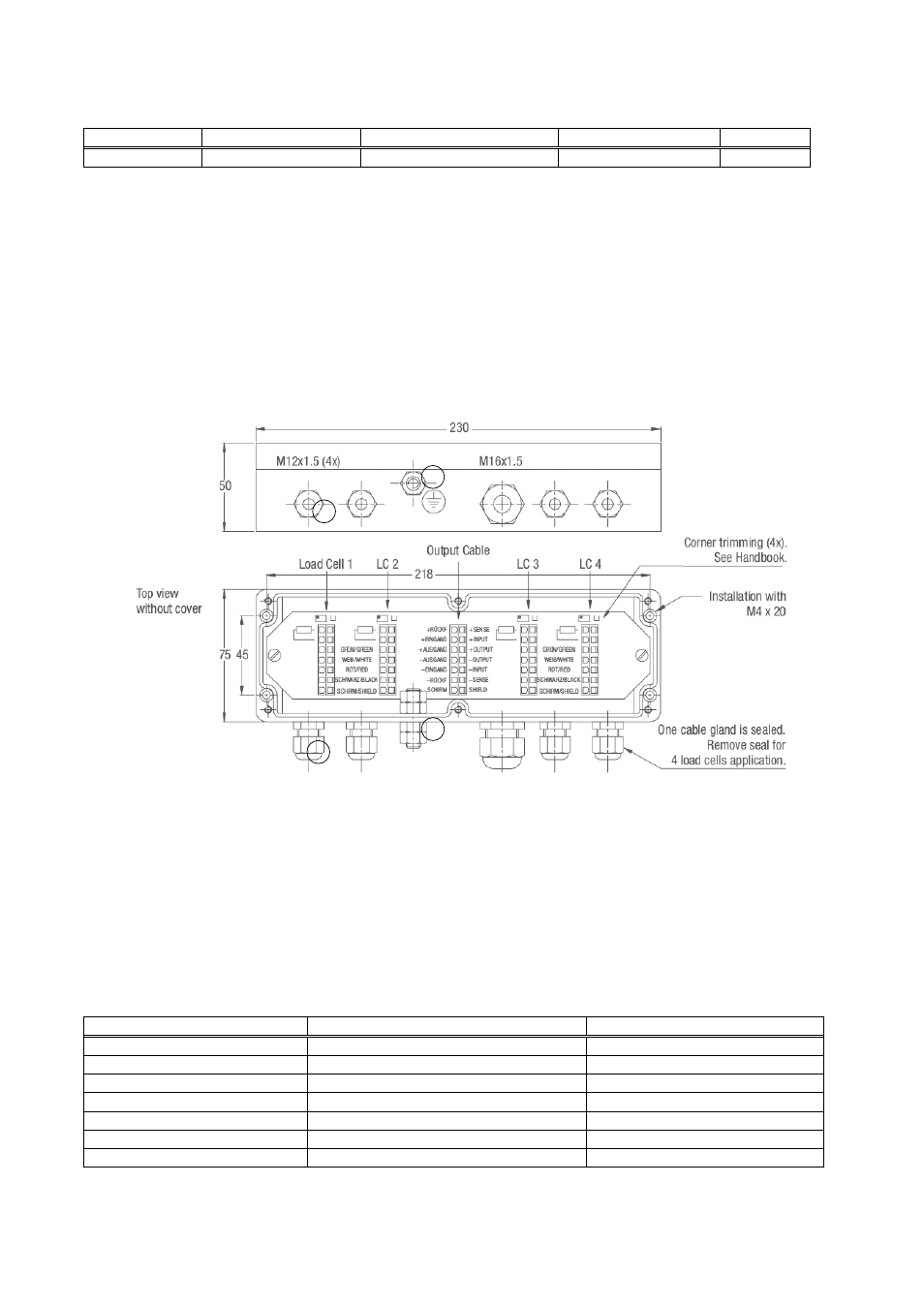 Introduction and technical data, Mechanical installation, Electrical connections | Load cell cable connection | Flintec KPK-4 User Manual | Page 3 / 4