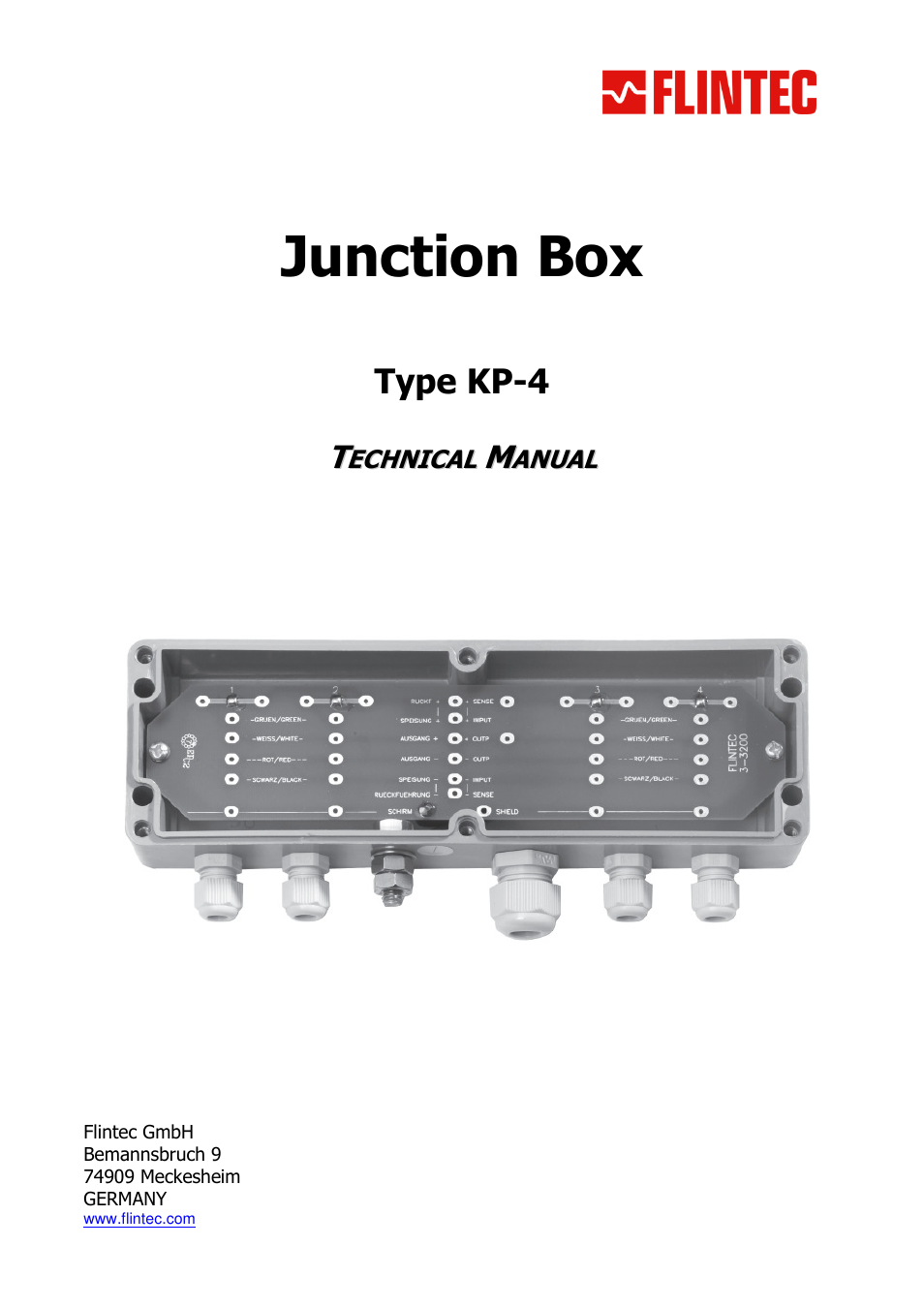Flintec KP-4 User Manual | 4 pages