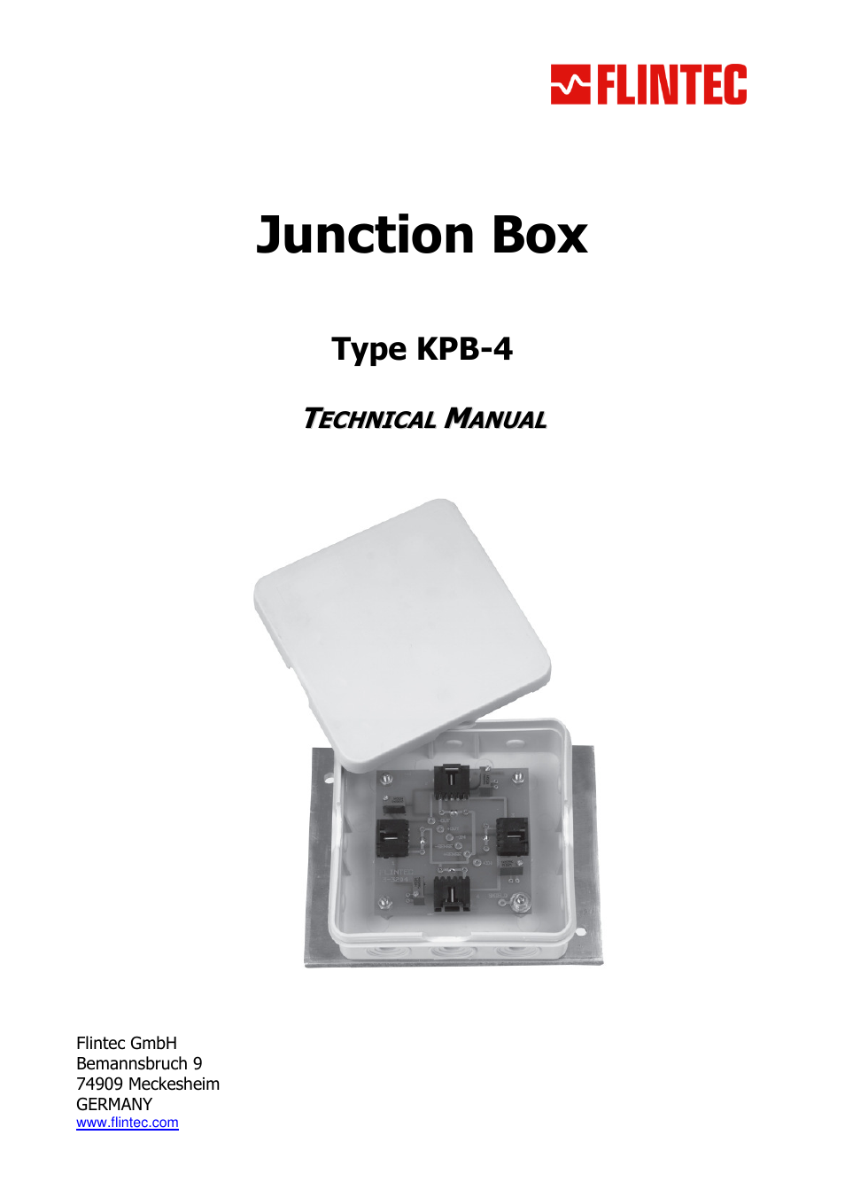 Flintec KPB-4 User Manual | 4 pages