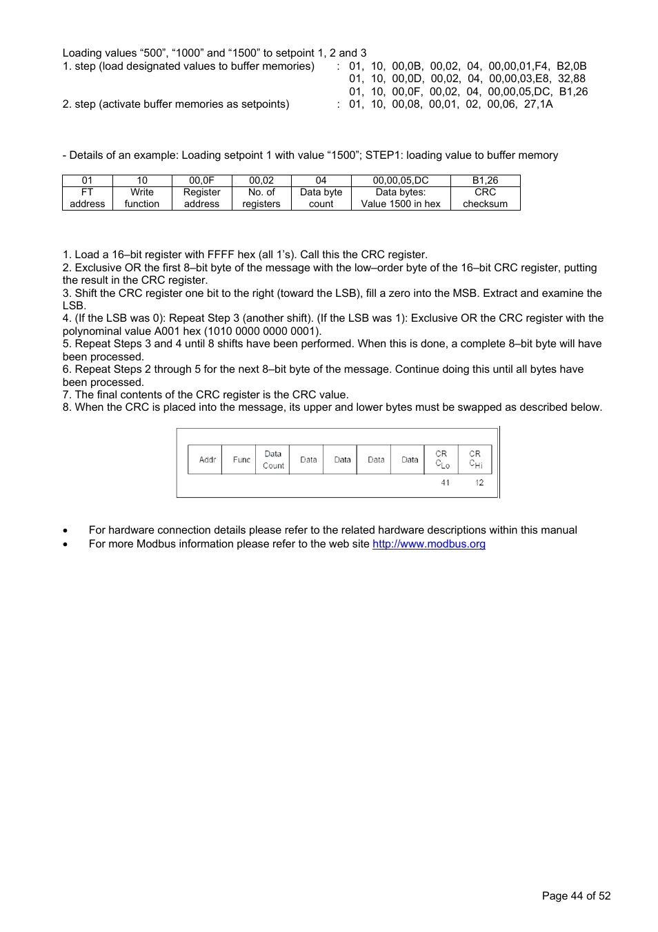 Flintec FT-11D User Manual | Page 44 / 52