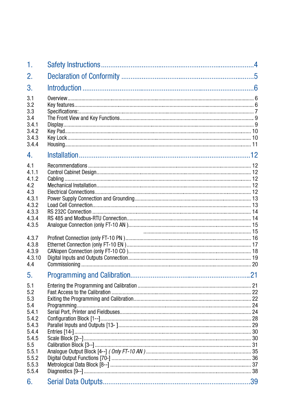 Flintec FT-10xx User Manual | Page 2 / 82