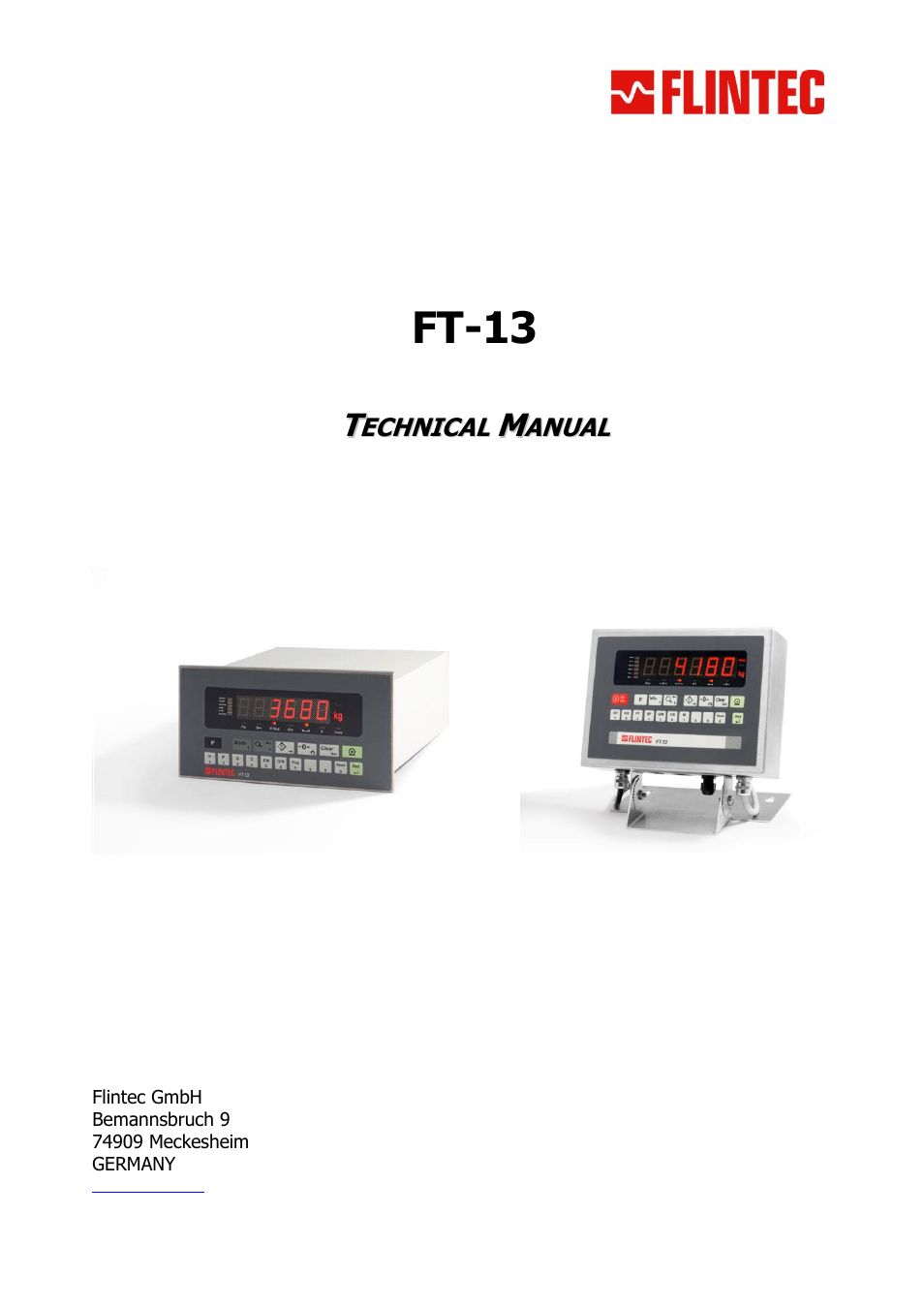 Flintec FT-13 User Manual | 56 pages