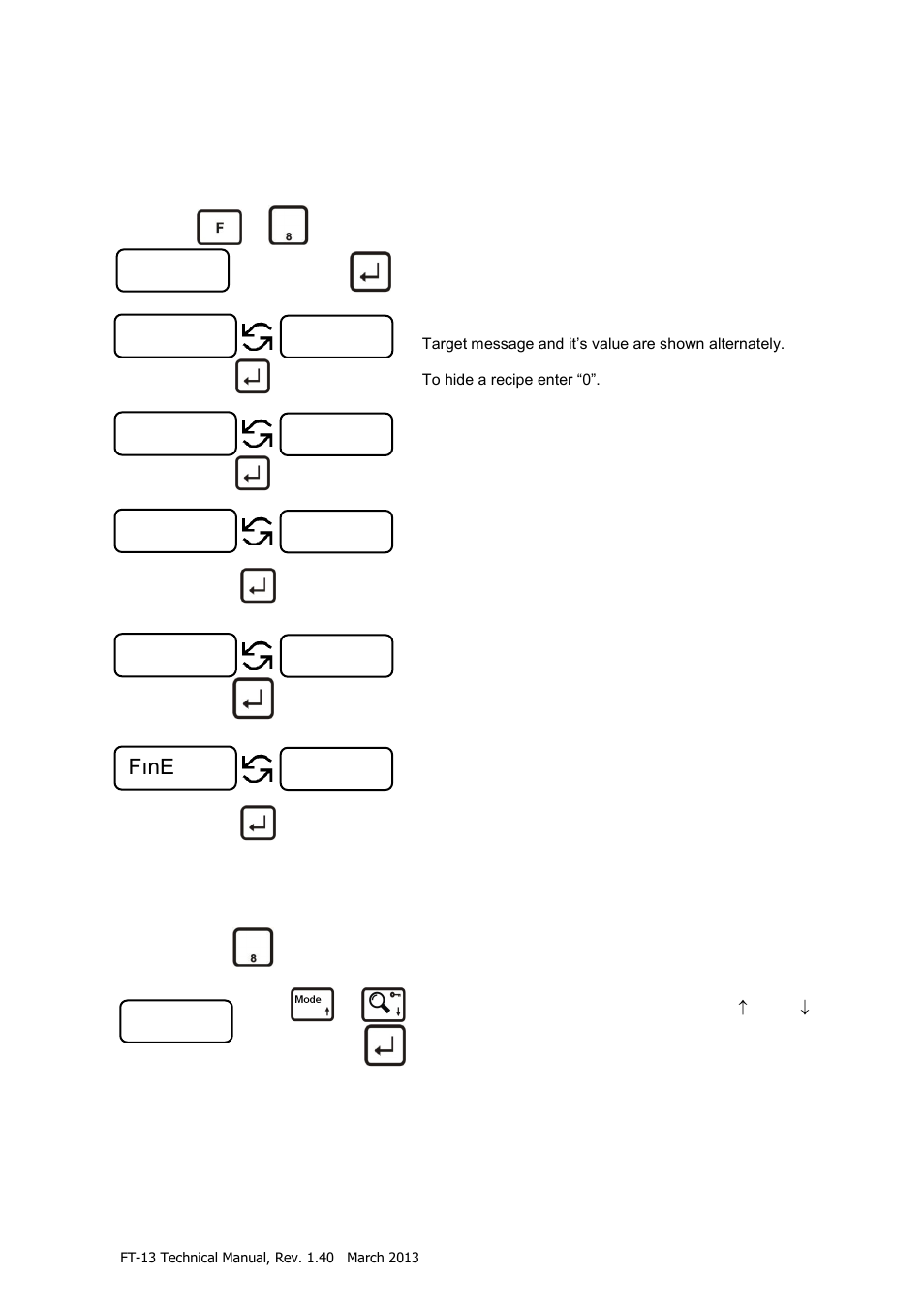 Recipe memory | Flintec FT-13 User Manual | Page 30 / 56