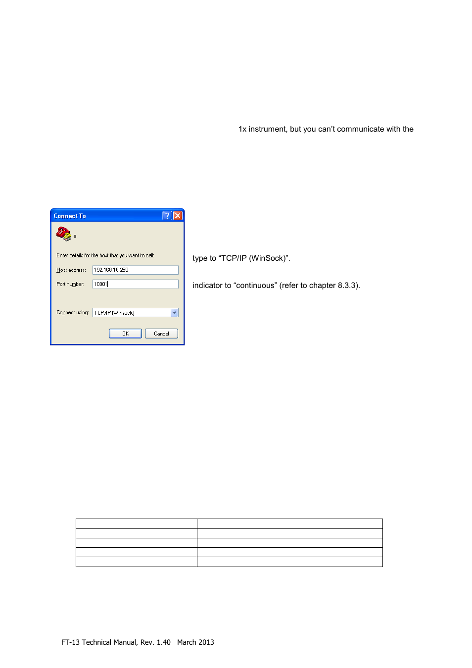 Data structure, Frequently asked questions (faq), Example: hyperterminal | 030 x ] data format, 031 xx] address | Flintec FT-13 User Manual | Page 39 / 56