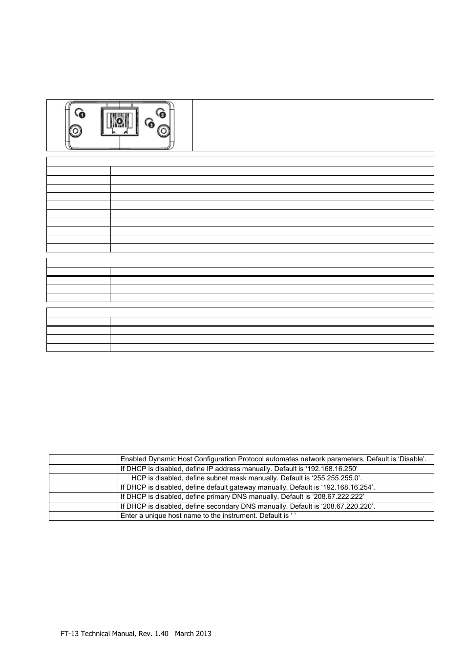 Profinet option, 1 electrical connections, Setup | Data structure, 6 profinet option, 2 setup [0--] interface block [03-] profinet, 3 data structure, 036 x ] data format, There are 7 setup parameters for profinet network | Flintec FT-13 User Manual | Page 41 / 56