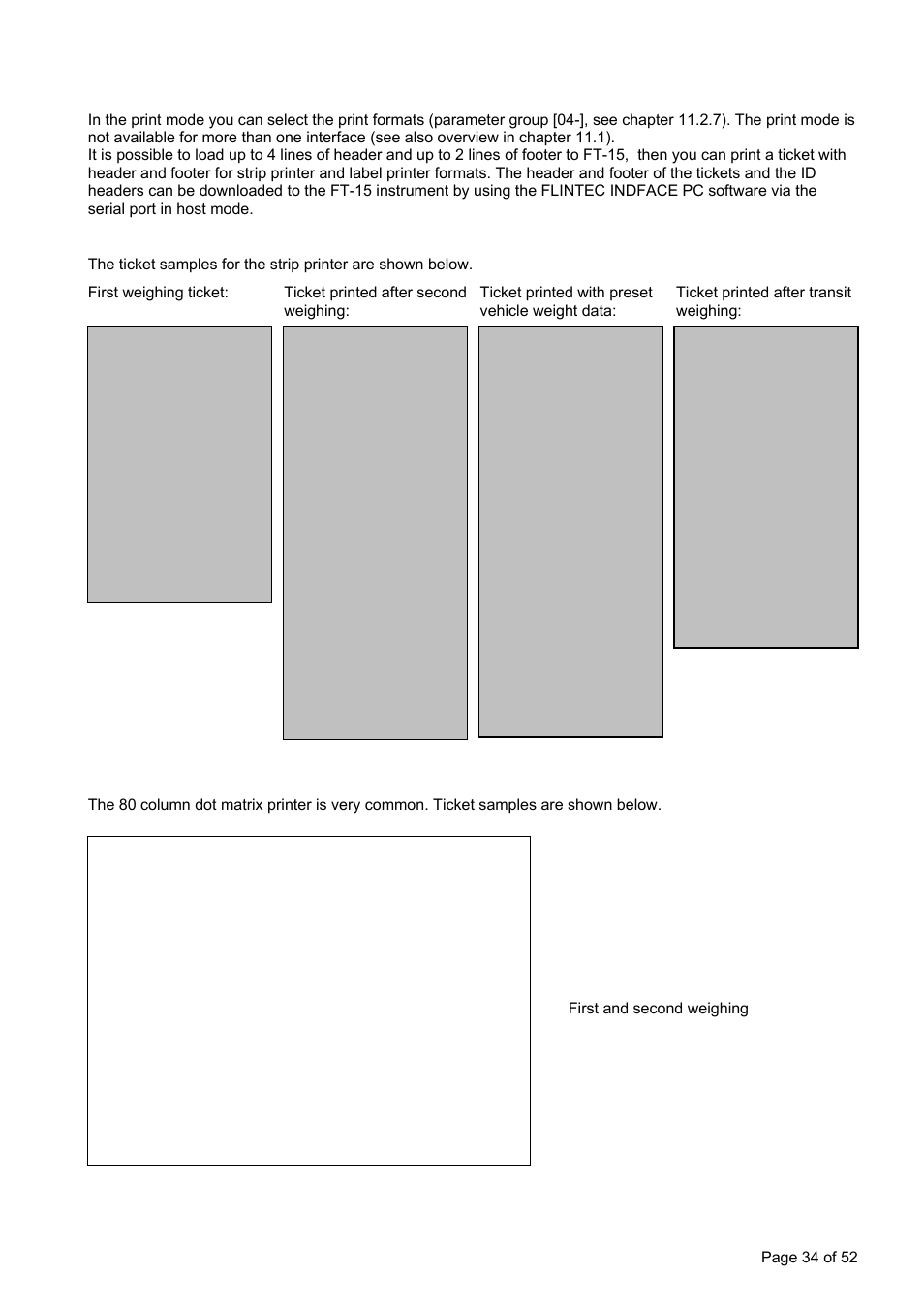 6 print mode | Flintec FT-15D User Manual | Page 34 / 52