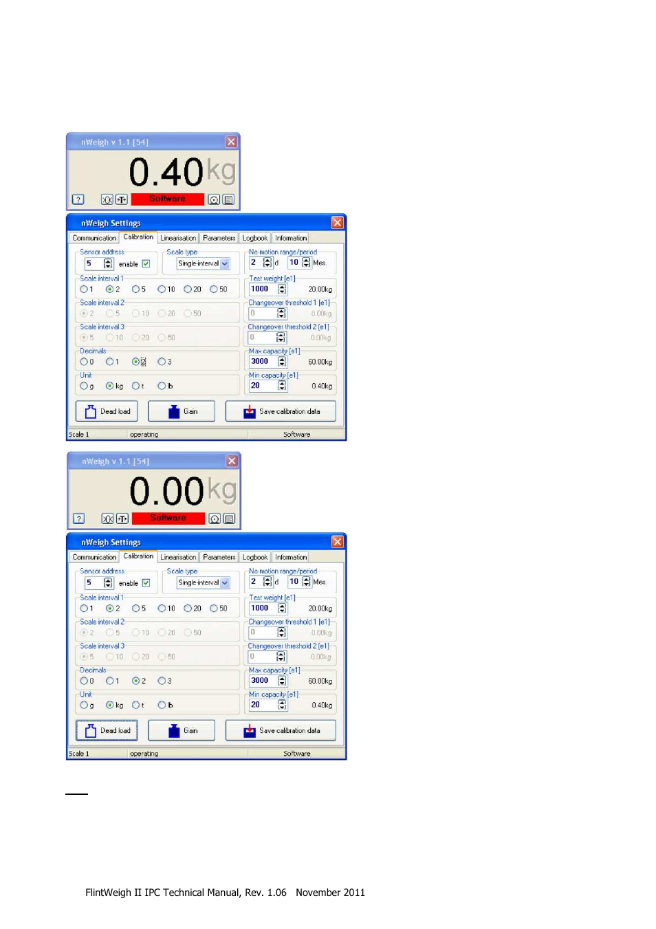 Calibrate the scale | Flintec II IPC User Manual | Page 25 / 36