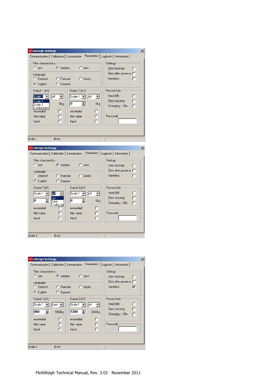 Optional use of digital outputs, Setpoints and limit monitoring | Flintec II PC-BASED User Manual | Page 23 / 32