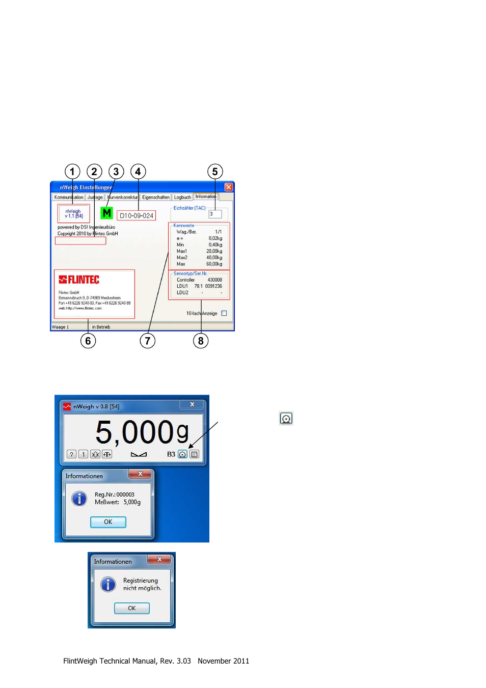 Legal for trade operation, Ec type-approval and test certificate, Digital descriptive plate | Flintec II PC-BASED User Manual | Page 25 / 32