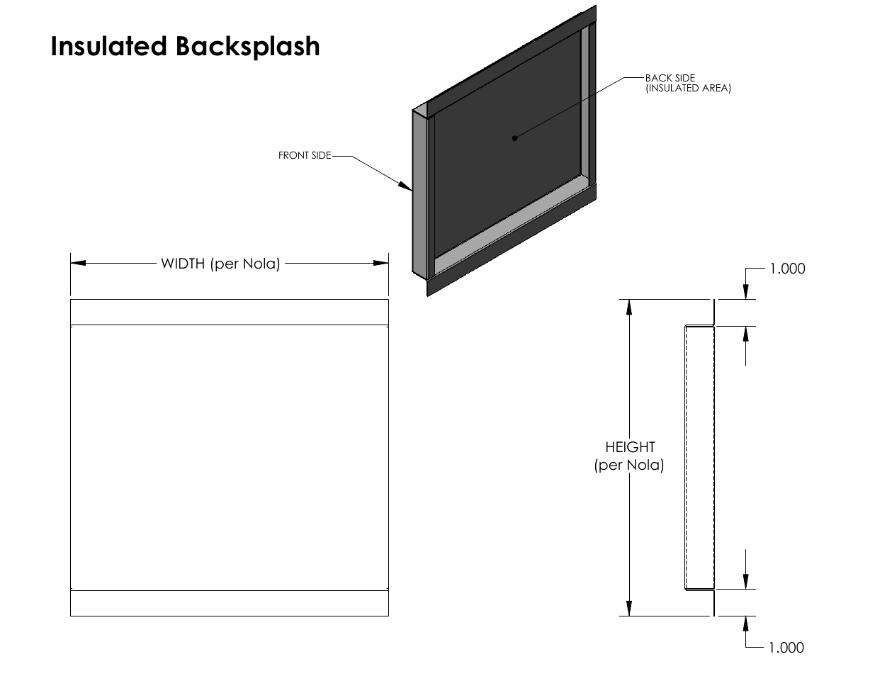 Insulated backsplash | FloAire Backsplash User Manual | Page 4 / 4