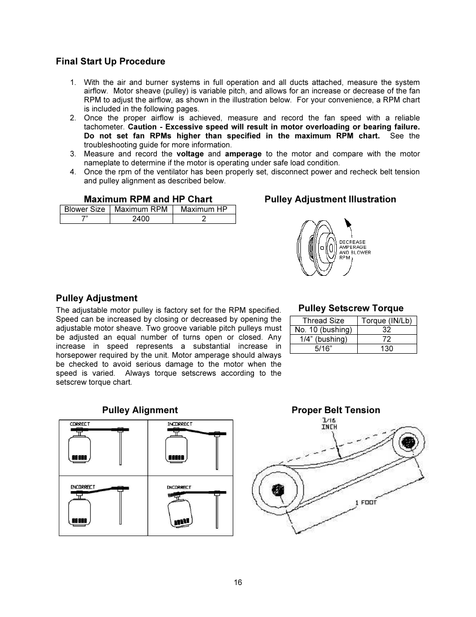FloAire Compact Direct Fired Heater User Manual | Page 16 / 32